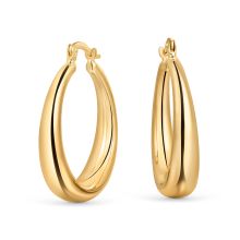 Pendientes Duomo Thin en Oro Amarillo de 18 Kt